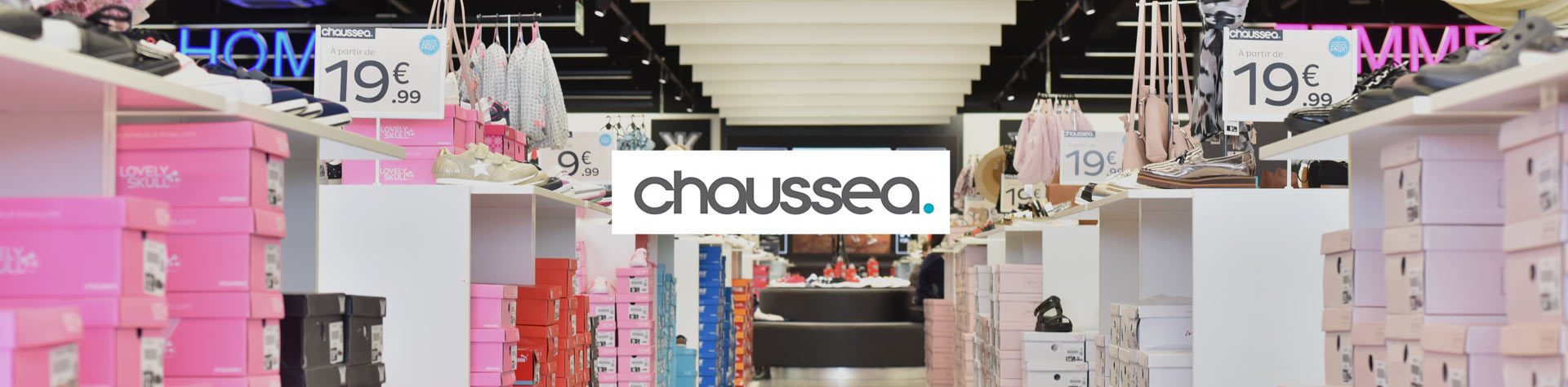 Photo bannière avec logo chaussea