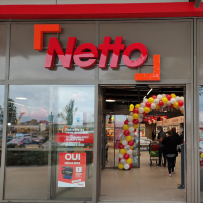 magasin netto à romans vue de l'exterieur