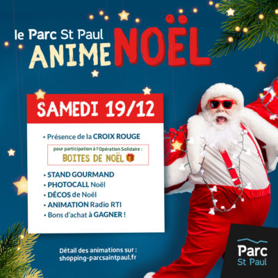 Visuel animation de noel parc saint paul