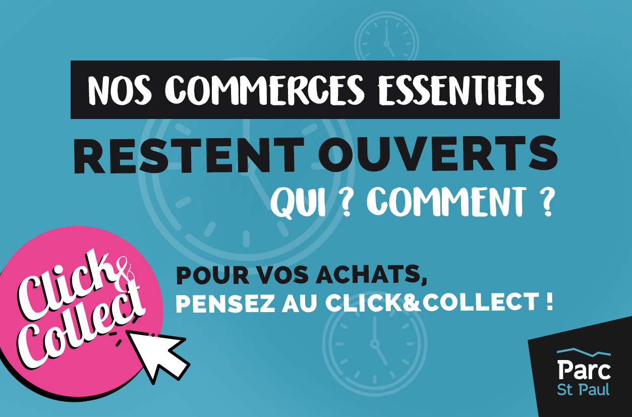 commerces ouverts confinement parc saint paul