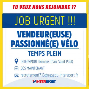 intersport parc st paul recherche vendeur passionné de vélo