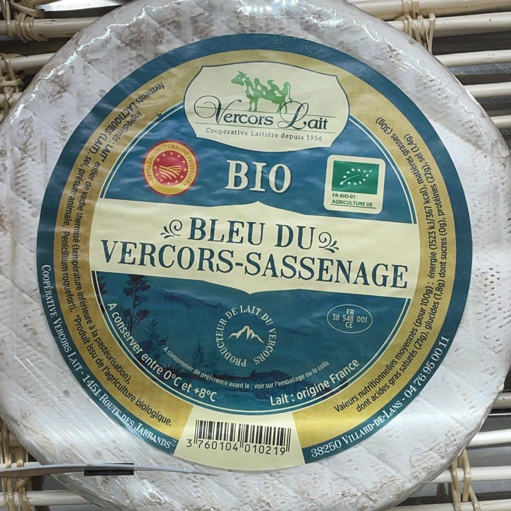 Bleu du Vercors Sassenage Bio